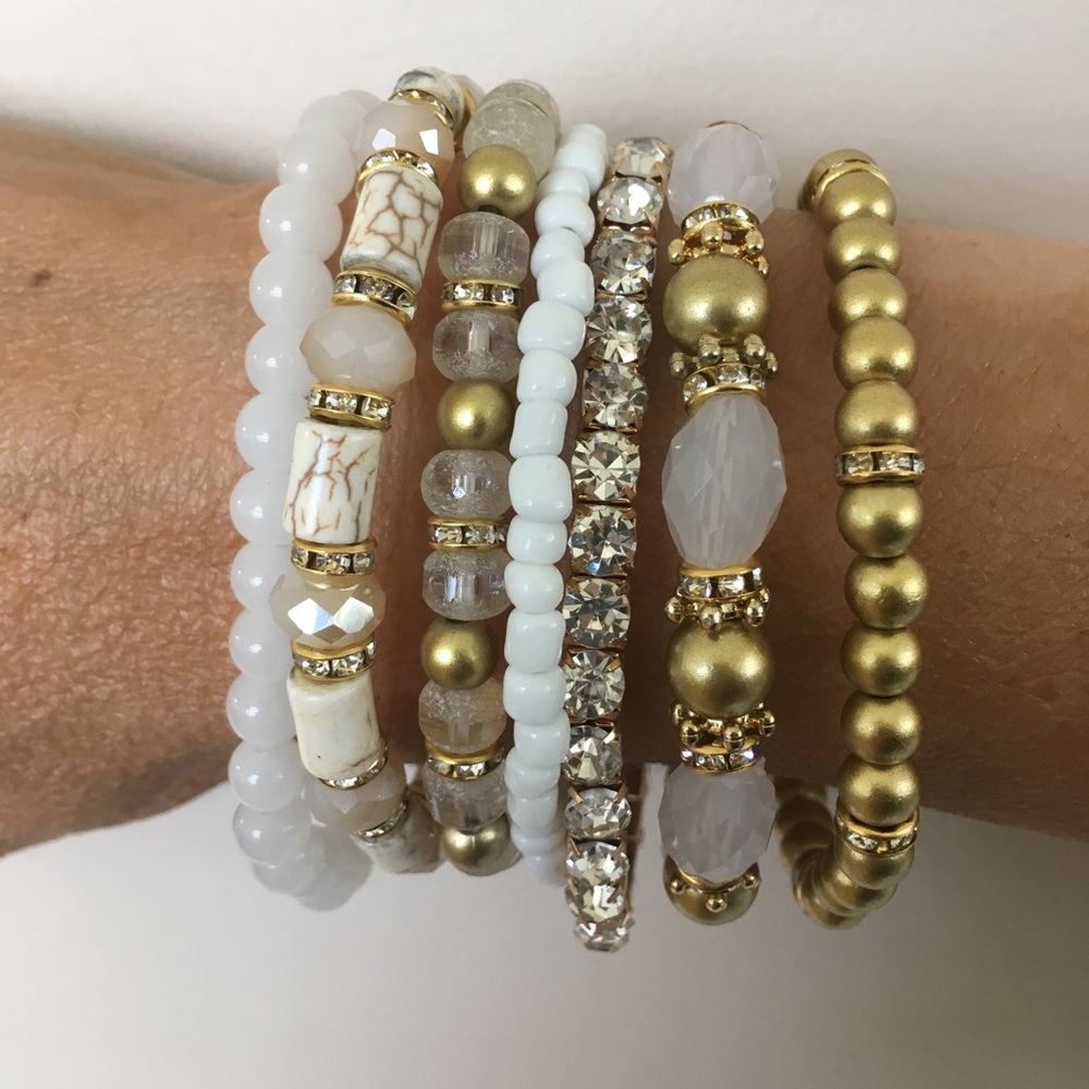 Classy Multi Bead Bracelet Set - Picture 3 of 3